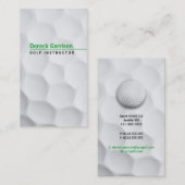 Carte De Visite Instructeur de golf | Professionnel (Devant / Derrière)