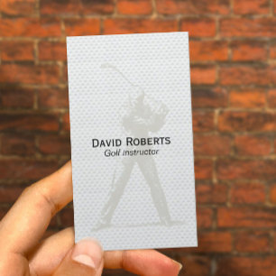 Carte De Visite Instructeur de golf professionnel