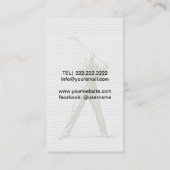 Carte De Visite Instructeur de golf professionnel (Dos)