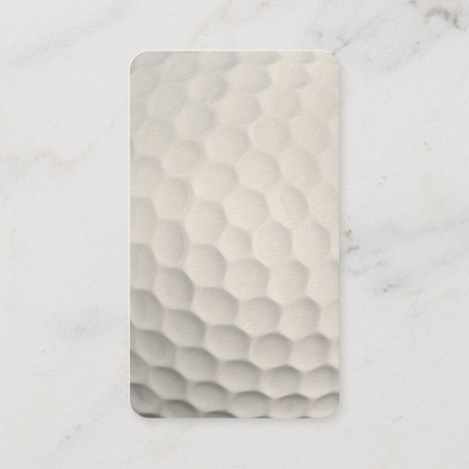 Carte De Visite Instructeur de golf | Professionnel (Dos)