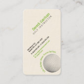 Carte De Visite Instructeur de golf | Professionnel (Devant)