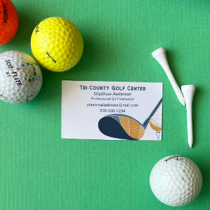 Carte De Visite Instructeur de Golf Professionnel de Golf sur Mesu
