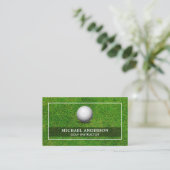 Carte De Visite Instructeur de golf professionnel de terrain de go (Debout devant)