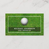 Carte De Visite Instructeur de golf professionnel de terrain de go (Devant)