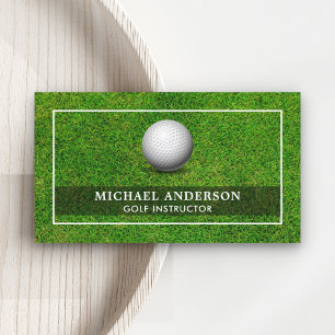 Carte De Visite Instructeur de golf professionnel du Green Golf Co