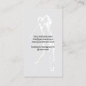 Carte De Visite Instructeur de golf professionnel Modern Gold Fron (Dos)