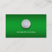 Carte De Visite Instructeur de golf | Sport parfait (Dos)