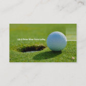 Carte De Visite Instructeur de golf | Sport parfait (Dos)