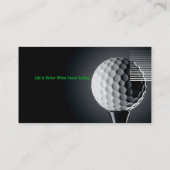Carte De Visite Instructeur de golf | Sport parfait (Dos)