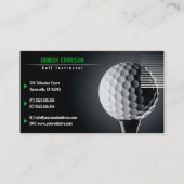 Carte De Visite Instructeur de golf | Sport parfait (Devant)