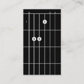 Carte De Visite Instructeur de guitare E Major (Devant)