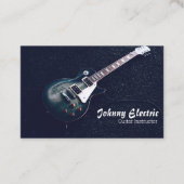 Carte De Visite Instructeur de guitare électrique (Devant)