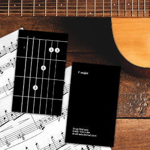 Carte De Visite Instructeur de guitare F Major