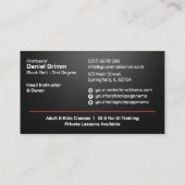 Carte De Visite Instructeur de Jiu-Jitsu Brésilien (Dos)