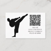 Carte de visite instructeur de karaté (Dos)