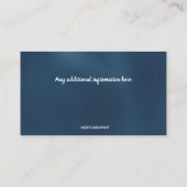 Carte De Visite Instructeur de karaté en arts martiaux modifiable (Dos)