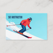 Carte De Visite Instructeur de leçons de ski (Devant)