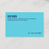 Carte De Visite Instructeur de leçons de ski (Dos)