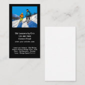 Carte De Visite Instructeur de leçons de ski en pente (Devant / Derrière)