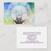 Carte De Visite Instructeur de méditation (Devant / Derrière)