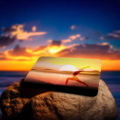 Carte De Visite Instructeur de méditation Yoga Coucher du soleil P