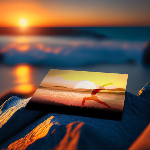 Carte De Visite Instructeur de méditation Yoga Coucher du soleil P