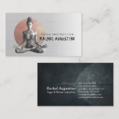 Carte De Visite Instructeur de méditation Yoga Reiki Master Lotus  (Devant / Derrière)