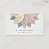 Carte De Visite Instructeur de méditation YOGA Studio Mandala colo (Devant)