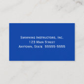 Carte De Visite Instructeur de natation Enseignant de natation Ens (Dos)