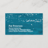 Carte De Visite Instructeur de natation Water Polo Modèle de plong (Devant)