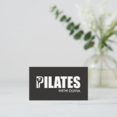 Carte De Visite Instructeur de Pilates minimaux cool (Debout devant)