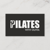Carte De Visite Instructeur de Pilates minimaux cool (Devant)
