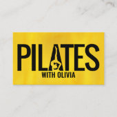 Carte De Visite Instructeur de Pilates minimaux cool (Devant)