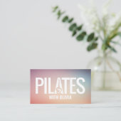 Carte De Visite Instructeur de Pilates minimaux cool (Debout devant)