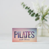 Carte De Visite Instructeur de Pilates minimaux cool (Debout devant)