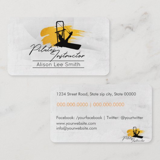 Carte De Visite Instructeur de pilotes (Devant / Derrière)