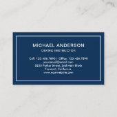 Carte De Visite Instructeur de plongée en scaphandre autonome bleu (Dos)
