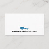 Carte De Visite Instructeur de plongée | Frogman | Sports nautique (Dos)