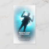 Carte De Visite Instructeur de plongée | Frogman | Sports nautique (Dos)