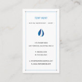 Carte De Visite Instructeur de plongée | Frogman | Sports nautique (Dos)