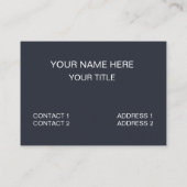Carte De Visite Instructeur de plongée plongée (Dos)