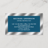 Carte De Visite Instructeur de plongée sous-marine en acier métall (Dos)