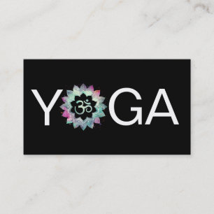 Carte De Visite Instructeur de professeur de mandala de Lotus Aum