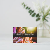 Carte de visite instructeur de saxophone (Debout devant)