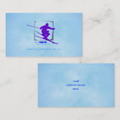 Carte de visite instructeur de ski (Devant / Derrière)