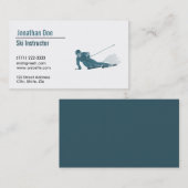 Carte de visite instructeur de ski (Devant / Derrière)