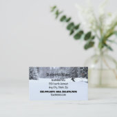 Carte De Visite Instructeur de ski de fond Ski skieur (Debout devant)