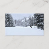 Carte De Visite Instructeur de ski de fond Ski skieur (Dos)