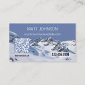 Carte de visite instructeur de ski de Winter Mount (Dos)