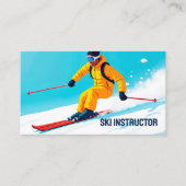 Carte De Visite Instructeur de ski QR (Devant)